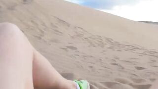 Lilys Adventure BIG SHOCK in the Middle of the Dunes Hoe 2