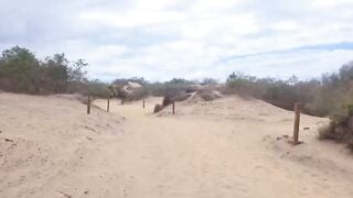 Lilys Adventure BIG SHOCK in the Middle of the Dunes Hoe 2