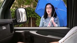 BangbrosPassword.com - Nerdy Bookworm with glasses rides a firm schlong in the colleg