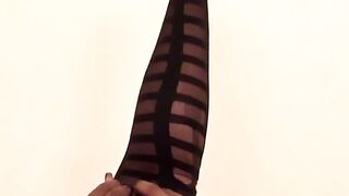 Mistress Ava Black Pantyhose