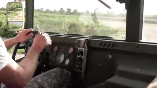 Military men fuck truck going on an anal mission