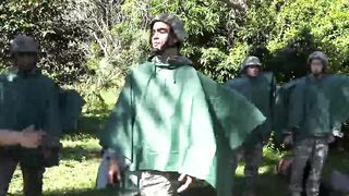 Major toughens his men with some sweet hardcore ass drilling