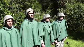Major toughens his men with some sweet hardcore ass drilling