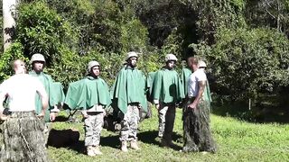 Major toughens his men with some sweet hardcore ass drilling