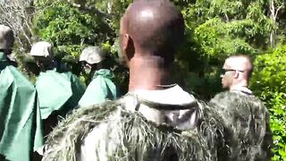 Major toughens his men with some sweet hardcore ass drilling