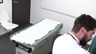Gorgeous Dakota Lovell gets his ass an personal injection from horny doctor Chris Dam
