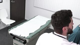 Gorgeous Dakota Lovell gets his ass an personal injection from horny doctor Chris Dam