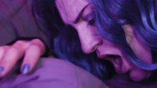 Masked goth femboy Edward Terrant bounces on my throbbing penis