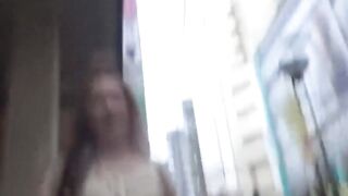 NipponPissTV.com - Japanese amateur drenches staircase with her hot piss outdoors