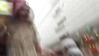 NipponPissTV.com - Japanese amateur drenches staircase with her hot piss outdoors