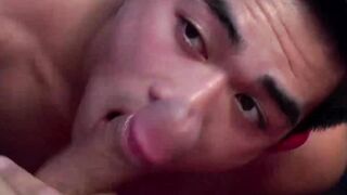 Asian Sunny D endures a gang bang with Jessie Lee and Dane Jaxson