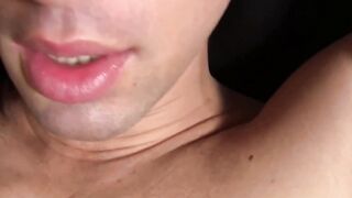Long haired Maxx Stoner is on his knees to serve and slurp massive cocks