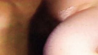 Lovely Kaye gets to devour the big dick of the bearded hottie in his house