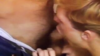 Lovely Kaye gets to devour the big dick of the bearded hottie in his house