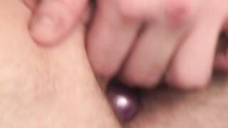 BobAuntie.com - Amateur dick rider enjoys anal beads and masturbates vigorously