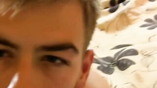 Young lovers enjoy giving passionate blowjobs to each other