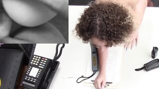 Curly shoplifter Allie Addison doggystyle fucked after BJ