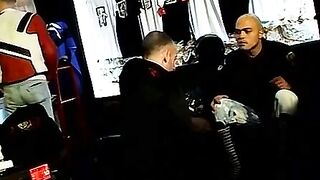 FilthyPissPlay.com - Gay deviants tie up friend for spanking and rough BDSM play