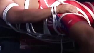 MuscleJockBound.com - Hunk in uniform's futile attempts at freedom during intense BDS