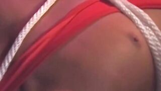 MuscleJockBound.com - Hunk in uniform's futile attempts at freedom during intense BDS