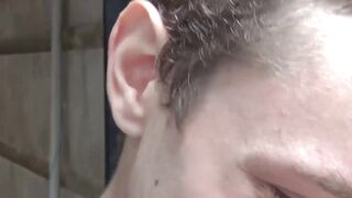 Sensual guy Uber became a slave to intense ass pounding from two horny strangers