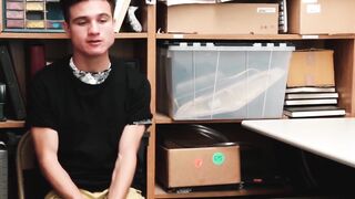BoyPunish.com - Young perpetrator's bouncing ride on a officer's huge black cock in a