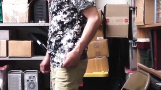 BoyPunish.com - Young perpetrator's bouncing ride on a officer's huge black cock in a
