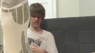GuysToeSucking.com - Skinny homo teases with feet before a wild anal ride