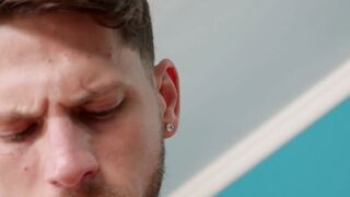 Three horny jocks pounding raw and blowing big fat cocks