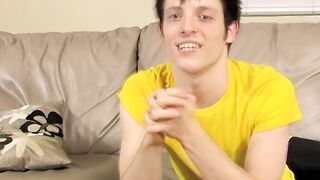 Solo masturbation and cumming with twink Jesse Jordan