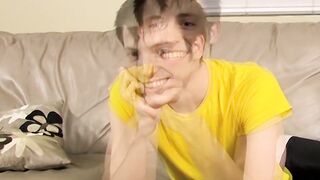 Solo masturbation and cumming with twink Jesse Jordan