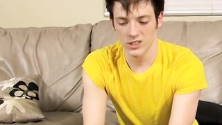 Solo masturbation and cumming with twink Jesse Jordan