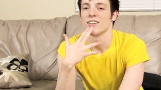 Solo masturbation and cumming with twink Jesse Jordan