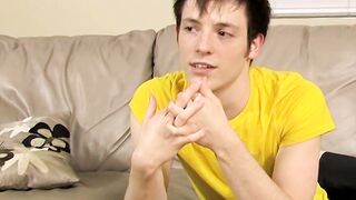 Solo masturbation and cumming with twink Jesse Jordan