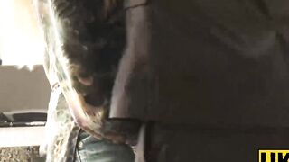 UKSubSluts.com - Brittany Bardot's big dick swallowing and riding with passion