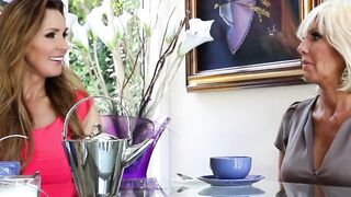 SensualMomma.com - Naughty stepmom's feast on blond pussy and scissoring delight