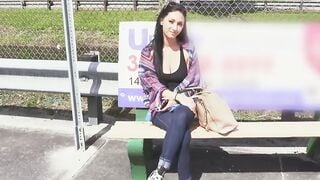 BangbrosPassword.com - Beautiful brunette with fine tits and ass gets a rough hard fu