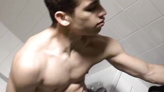 Enormous big teen dick muscle boy