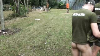 Soldiers suck and fuck themselves like how Officer Jordi Leonard wanted
