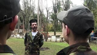 Soldiers suck and fuck themselves like how Officer Jordi Leonard wanted