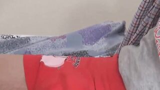 Horny foreskin buddies play with each other's uncut cocks