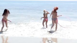 TeenGroupSex.com - Teen babes love lifeguard's dick hammering