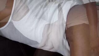 Blond black guy Debonair is used as a cum dump for hunh black hunks Adonis Courvertur