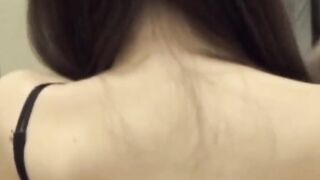 NipponSexTV.com - Voyeur gazes at Japanese babe stripping stockings secretly