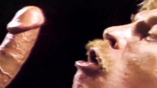 Bearded homo unzips Dodges pants and immediately attacks my dick with his mouth