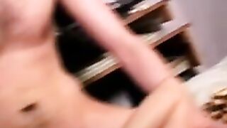 Straight guys take turns groping and fondling the same girl in a wild threesome