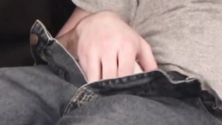 BobAuntie.com - Gay guy masturbates and receives a blowjob from fat man intensely