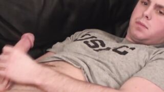 BobAuntie.com - Gay guy masturbates and receives a blowjob from fat man intensely