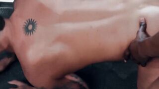 MaleNoir.com - Trey Donovan bangs his tattooed buddy hard and raw with big black cock