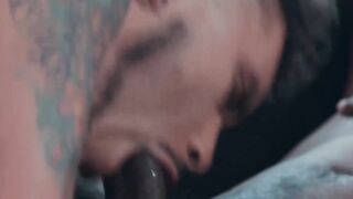 MaleNoir.com - Trey Donovan bangs his tattooed buddy hard and raw with big black cock
